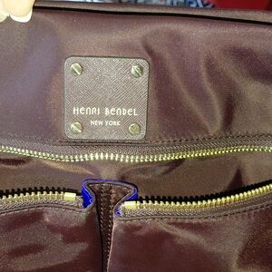 Henri Bendel NY JETTSETTER crossbody Messenger Bag In Burgundy/oxblood, COA